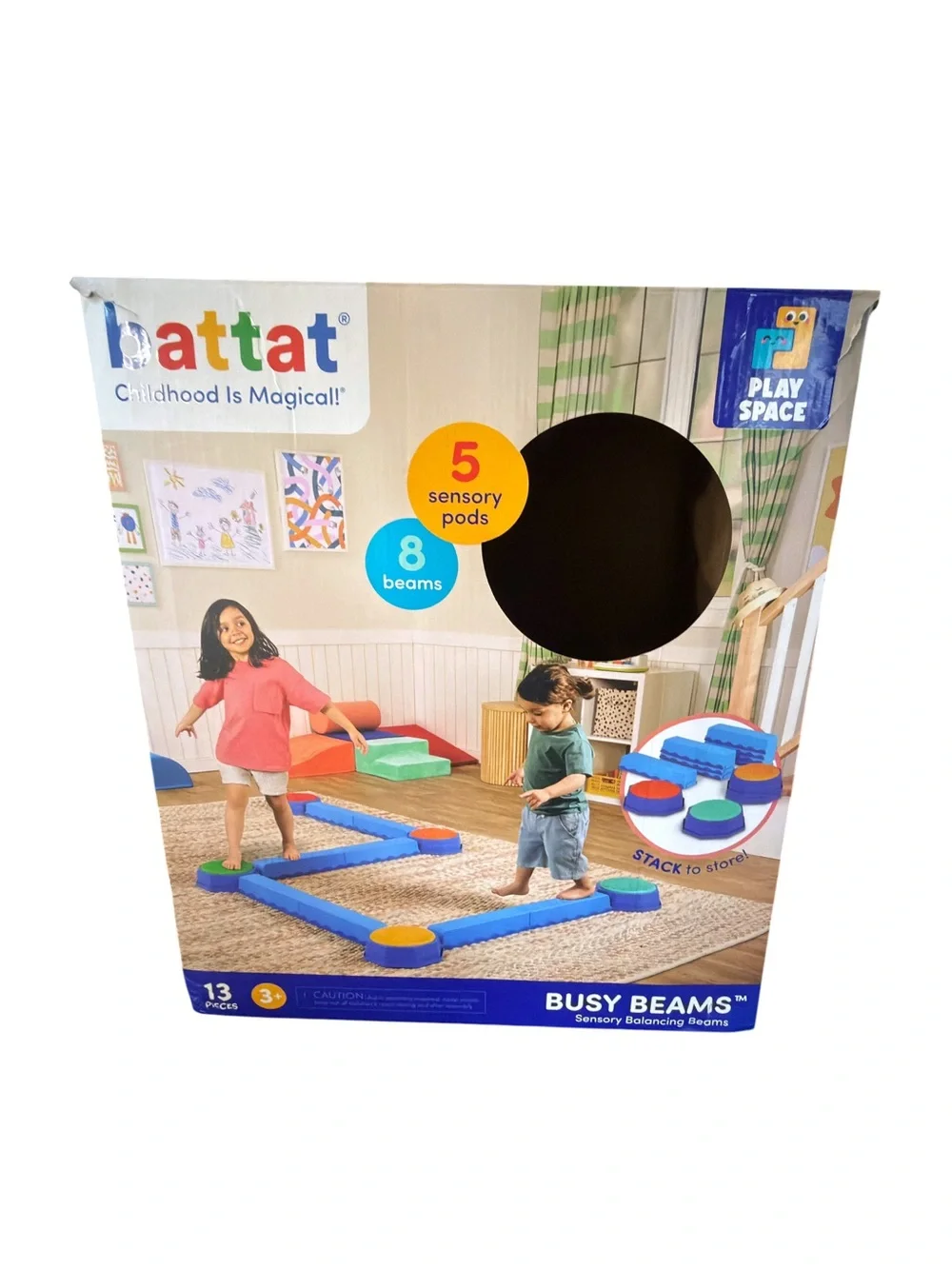 Battat Busy Beams 13-Piece Sensory Balance Obstacle Course